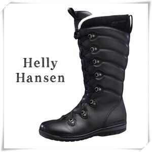 Helly Hansen Skuld 3 Leather Winter Shearling Boot in Black Size 6.5